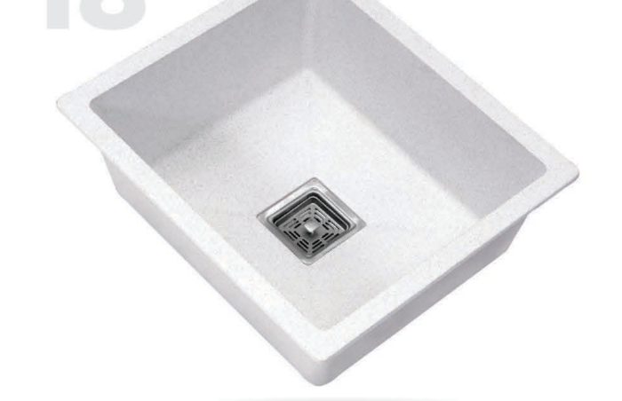 Lime Stone 16 by 18 inch quartz kitchen sink