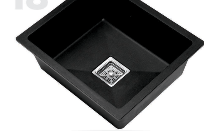Lime Stone 21 by 18 inch quartz kitchen sink