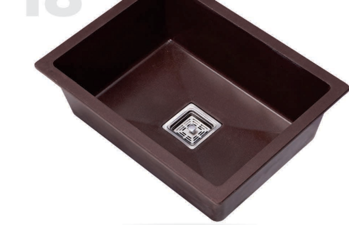Lime Stone 24 by 18 inch quartz kitchen sink